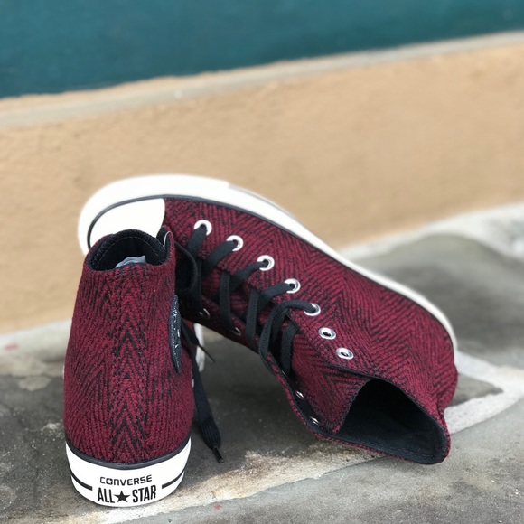 NWT Converse🔥Ctas HI Deep Bordeaux WMNS AUTHENTIC - Picture 4 of 7